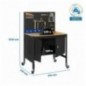 SIMONWORK MOBILE BT2 CABINET 900 ANTRACITA/MADERA