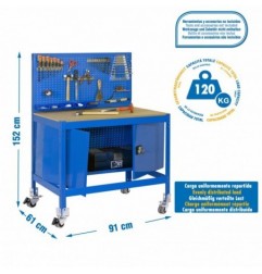 SIMONWORK MOBILE BT2 CABINET 900 AZUL/MADERA