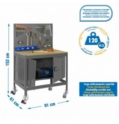 SIMONWORK MOBILE BT2 CABINET 900 GRIS/MADERA