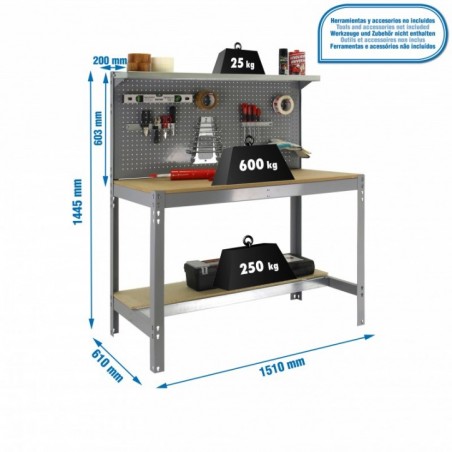 SIMONWORK BT3 1500 GRIS/MADERA