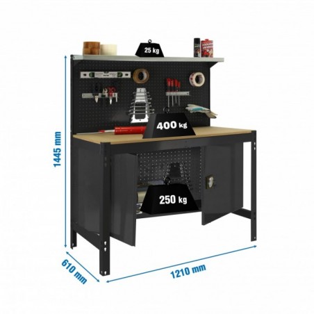 SIMONWORK BT3 CABINET 1200 ANTRACITA/MADERA