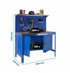 SIMONWORK BT3 CABINET 1200 AZUL/MADERA
