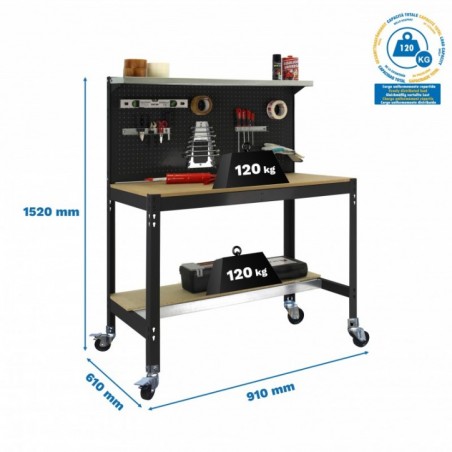 SIMONWORK MOBILE BT3 900 ANTRACITA/MADERA