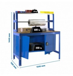 SIMONWORK BT4 CABINET 1200 AZUL/MADERA