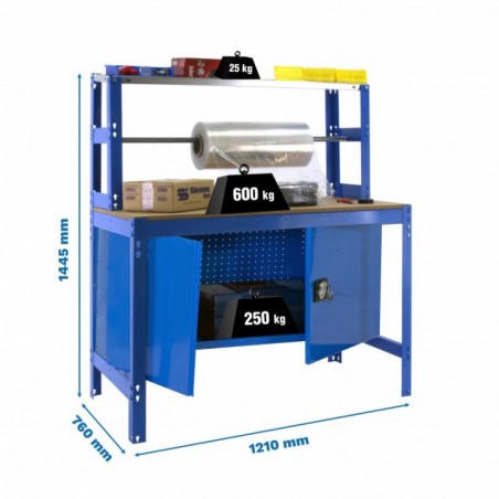 SIMONWORK BT4 CABINET 1200 AZUL/MADERA