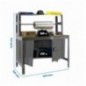 SIMONWORK BT4 CABINET 1200 GRIS/MADERA