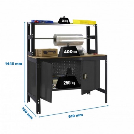 SIMONWORK BT4 CABINET 900 ANTRACITA/MADERA