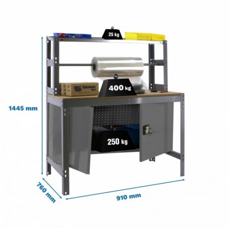 SIMONWORK BT4 CABINET 900 GRIS/MADERA