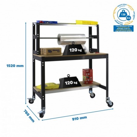 SIMONWORK MOBILE BT4 900 ANTRACITA/MADERA