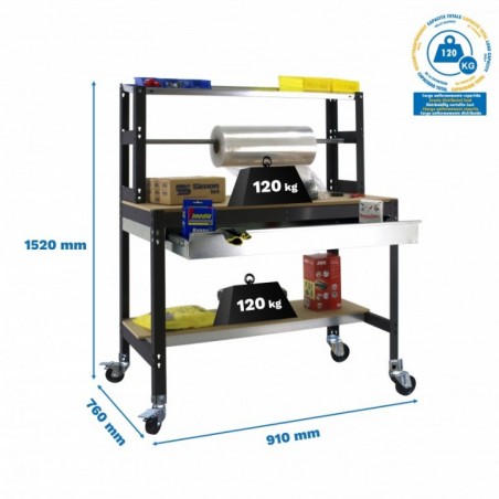 SIMONWORK MOBILE BT4 BOX 900 ANTRACITA/MADERA