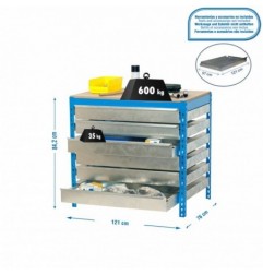 SIMONWORK BT5 BOX6 1200 AZUL/MADERA