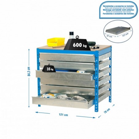 SIMONWORK BT5 BOX6 1200 AZUL/MADERA