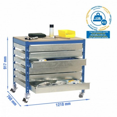 SIMONWORK MOBILE BT5 BOX6 1200 AZUL/MADERA