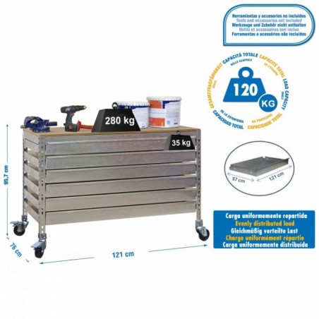 SIMONWORK MOBILE BT5 BOX6 1200 GALVA/MADERA