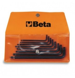 97RTX/B8 Juego de 8 llaves acodadas para tornillos Tamper Resistant Torx&reg,, bruñidas, en sobre