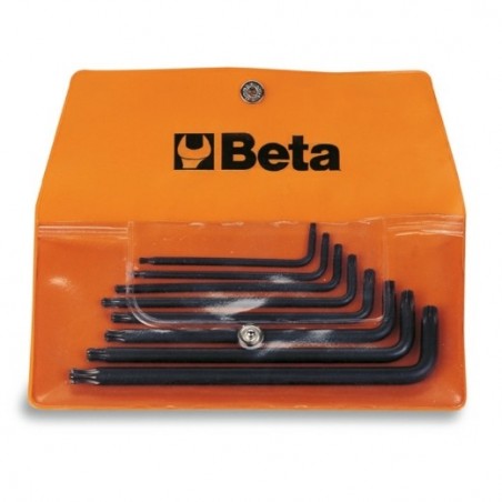97RTX/B8 Juego de 8 llaves acodadas para tornillos Tamper Resistant Torx&reg,, bruñidas, en sobre