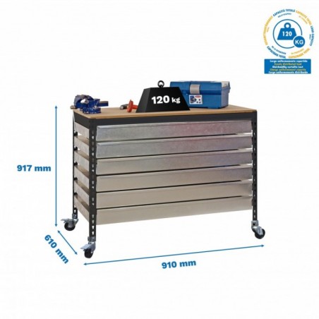 SIMONWORK MOBILE BT5 BOX6 900 ANTRACITA/MADERA