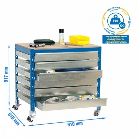 SIMONWORK MOBILE BT5 BOX6 900 AZUL/MADERA