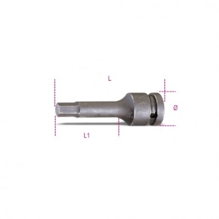 720ME 6 Vaso de impacto de 1/2&quot, con punta Allen