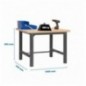 SIMONWORK BT6 MDF 1500x750 ANTRACITA/MADERA