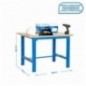 SIMONWORK BT6 MDF 1500x750 AZUL/MADERA
