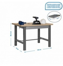 SIMONWORK BT6 MDF 1BOX 1200x750 GRIS/MADERA