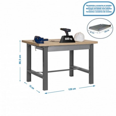 SIMONWORK BT6 MDF 1BOX 1200x750 GRIS/MADERA