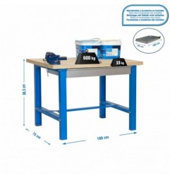 SIMONWORK BT6 MDF 1BOX 1800x750 AZUL/MADERA