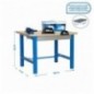 SIMONWORK BT6 MDF 1BOX 1800x750 AZUL/MADERA
