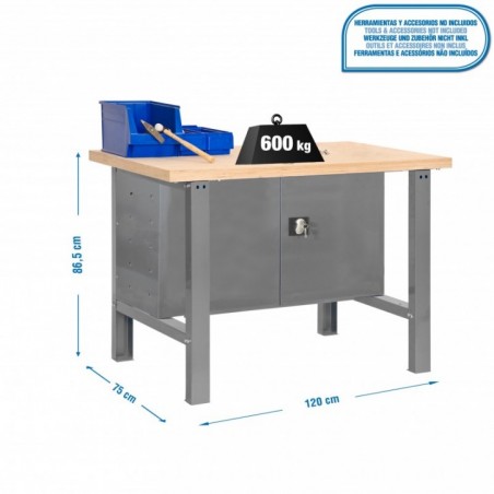 SIMONWORK BT6 MDF CABINET 1200 GRIS/MADERA