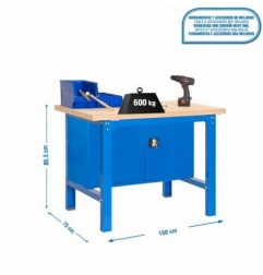 SIMONWORK BT6 MDF CABINET 1500 AZUL/MADERA