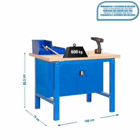 SIMONWORK BT6 MDF CABINET 1800 AZUL/MADERA