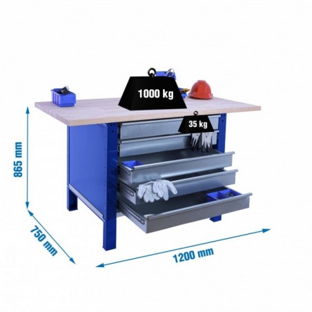 SIMONWORK BT6 PRO LAMINATE 5BOX 1200 AZUL/HAYA
