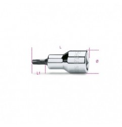 920RTX 30 Vaso de 1/2&quot, con punta Tamper Resistant Torx&reg,, cromado