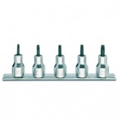 920RTX/SB5 Juego de 5 vasos de 1/2&quot, con punta Tamper Resistant Torx&reg,, en soporte