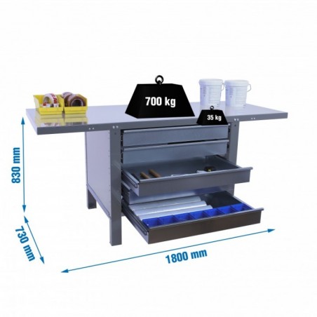 SIMONWORK BT6 PRO METAL 5BOX 1800 GRIS