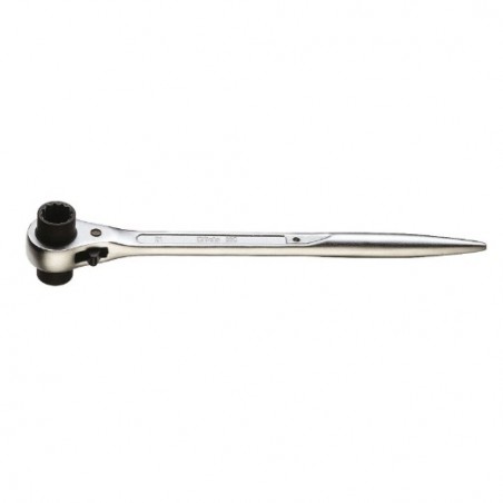 93C 21X22 Llave de carraca de doble boca para andamios, cromada