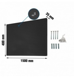 PANELCLICK 1500x400 ANTRACITA + 8 HOOK