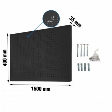 PANELCLICK 1500x400 ANTRACITA + 8 HOOK