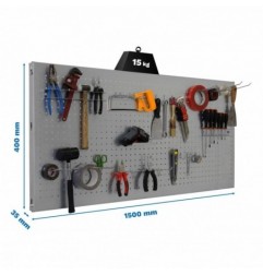 PANELCLICK 1500x400 GRIS + 22 HOOK + 3 ACCE