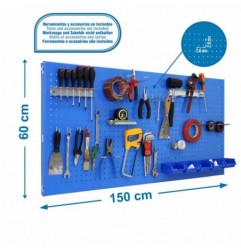 PANELCLICK 1500x600 AZUL + 22 HOOK + 8 ACCE