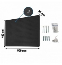 PANELCLICK 900x400 ANTRACITA + 14 HOOK + 3 ACCE