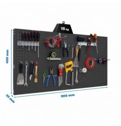 PANELCLICK 900x400 ANTRACITA + 22 HOOK + 3 ACCE