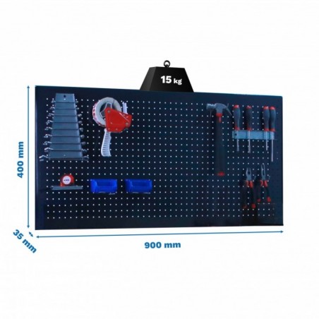 PANELCLICK 900x400 ANTRACITA + 8 HOOK