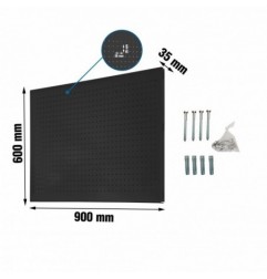 PANELCLICK 900x600 ANTRACITA + 8 HOOK