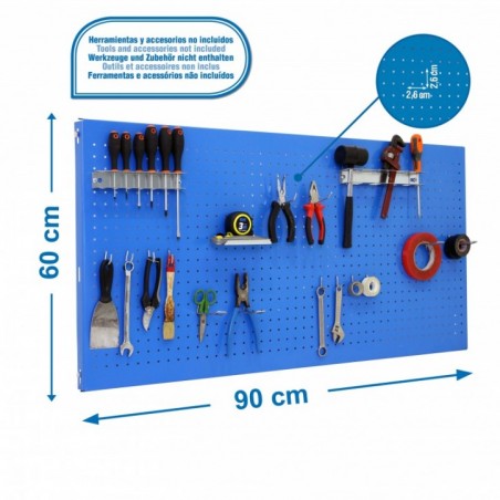 PANELCLICK 900x600 AZUL + 14 HOOK + 3 ACCE