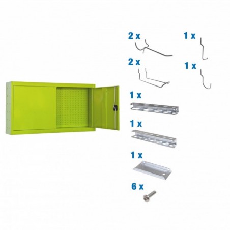 CABINET TOOLS MON. 650x1200mm VERDE+ 9 ACCS