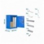 CABINET TOOLS MON. 650x500mm AZUL+ 9 ACCS