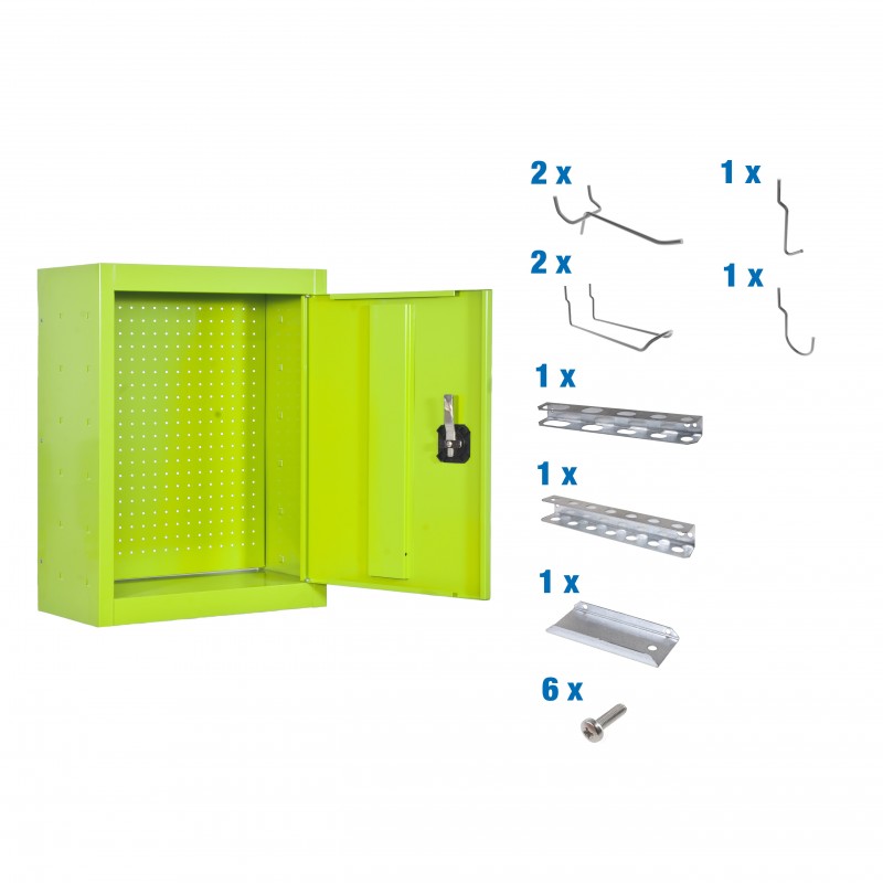 CABINET TOOLS MON. 650x500mm VERDE+ 9 ACCS