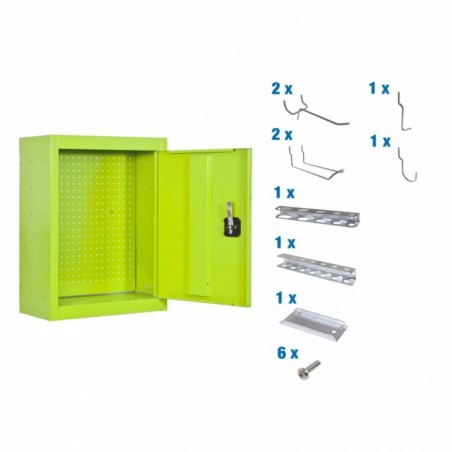 CABINET TOOLS MON. 650x500mm VERDE+ 9 ACCS